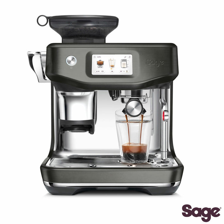 Sage Barista Touch Impress Coffee Machine With Cold Extraction in Black Stainless Steel, SES882BST4GUK1