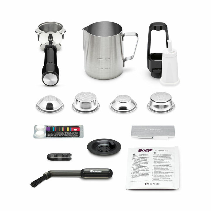 Sage Barista Touch Impress Coffee Machine With Cold Extraction in Black Stainless Steel, SES882BST4GUK1