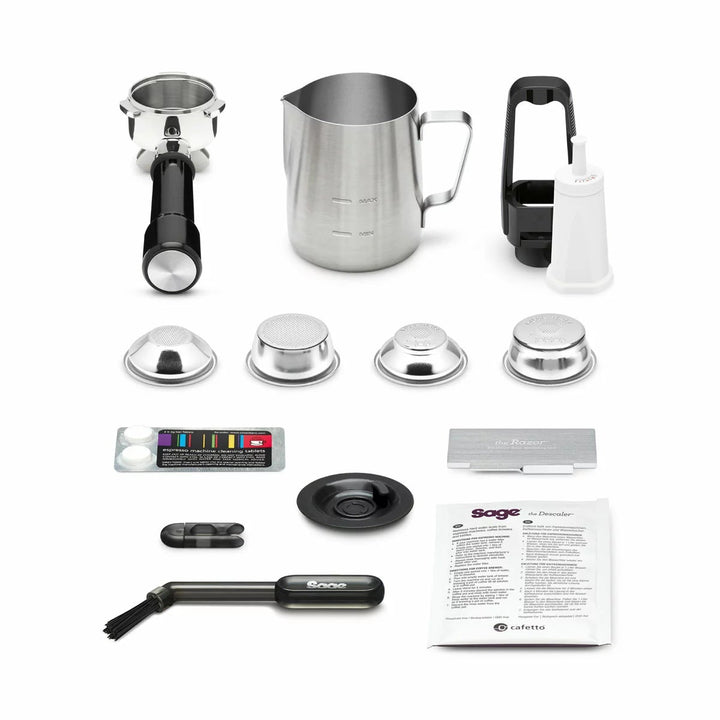 Sage Barista Touch Impress Coffee Machine With Cold Extraction in Black Stainless Steel, SES882BST4GUK1