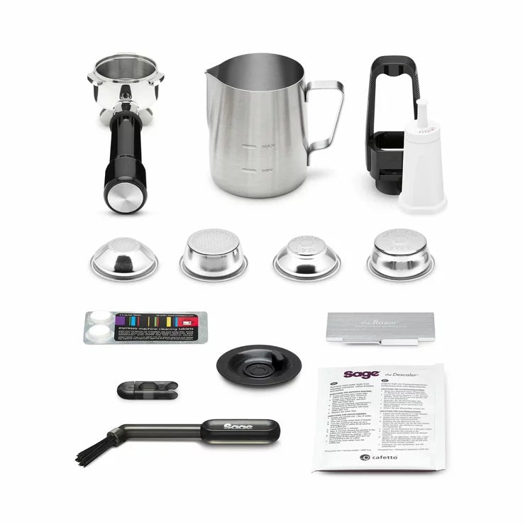 Sage Barista Touch Impress Coffee Machine With Cold Extraction in Black Stainless Steel, SES882BST4GUK1