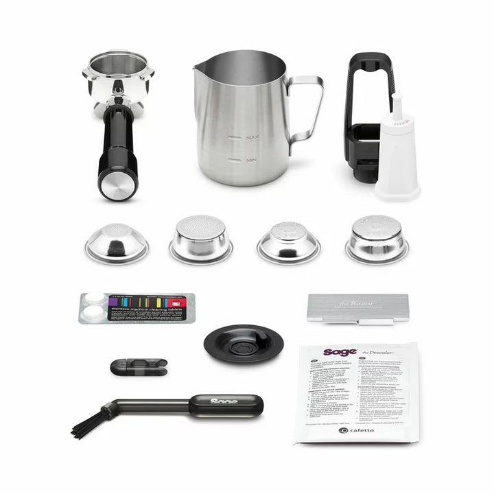 Sage Barista Touch Impress Coffee Machine With Cold Extraction in Black Stainless Steel, SES882BST4GUK1