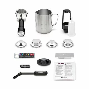 Sage Barista Touch Impress Coffee Machine With Cold Extraction in Black Stainless Steel, SES882BST4GUK1