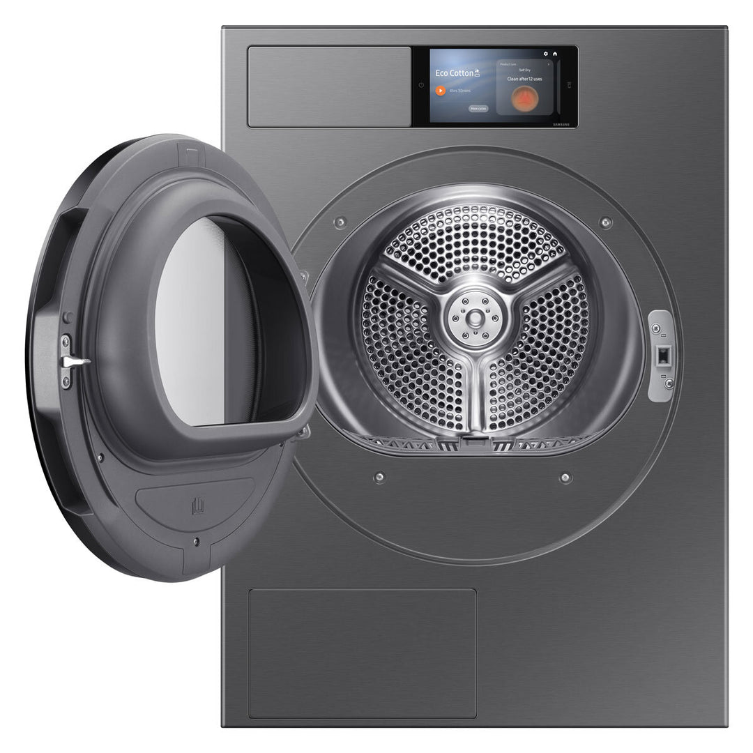 Samsung DV90F09F4SU1 9kg Heat Pump Dryer, A+++ Rated in Dark Steel