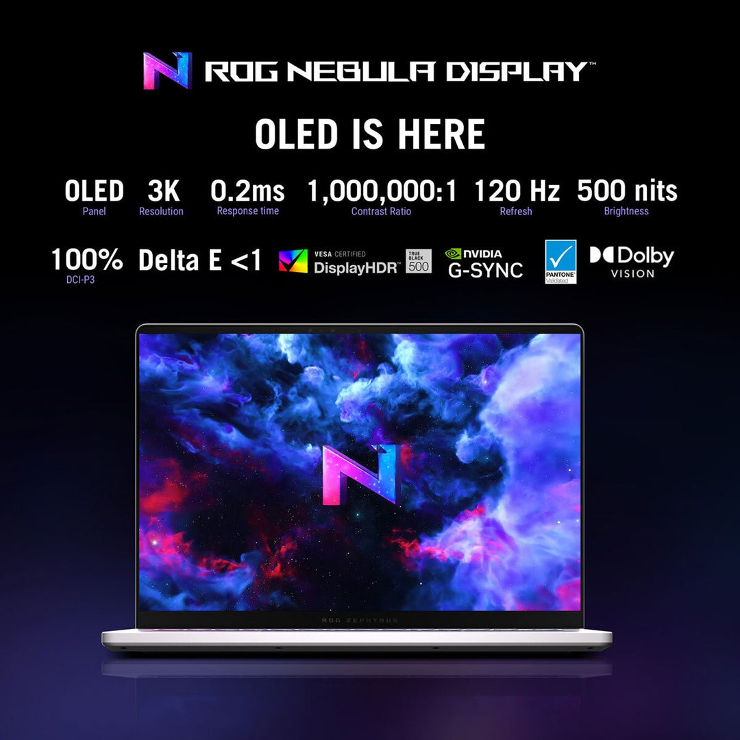 ASUS ROG Zephyrus, AMD Ryzen AI 9, 32GB RAM, 2TB SSD, NVIDIA GeForce RTX 5070 Ti, 14 Inch OLED Gaming Laptop, GA403WR-QS088W
