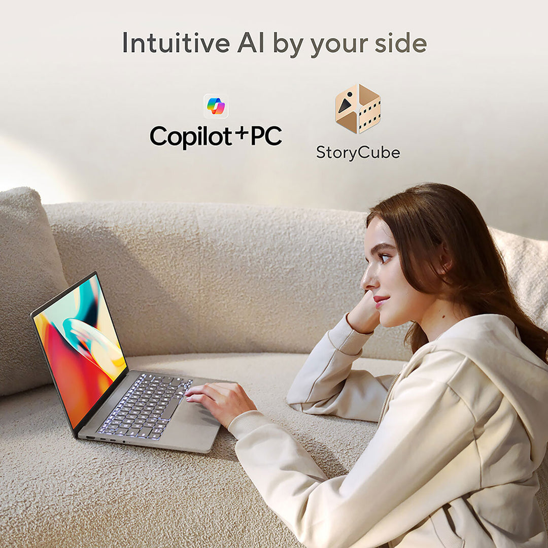 ASUS Zenbook A14 Copilot+ PC, Snapdragon X, 16GB RAM, 1TB SSD, 14 Inch OLED Laptop, UX3407QA-QD244W