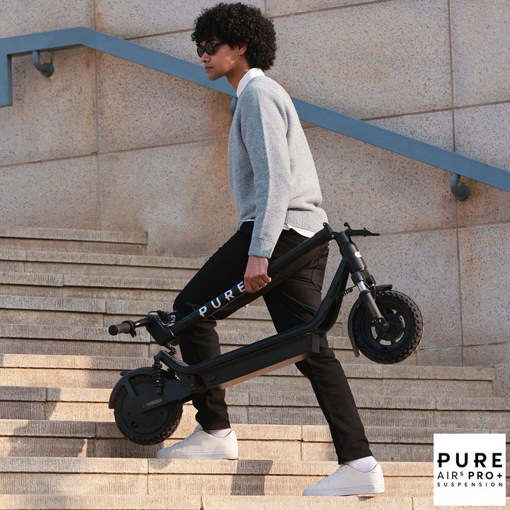Pure Air5 Pro+ Suspension Electric Scooter In Black