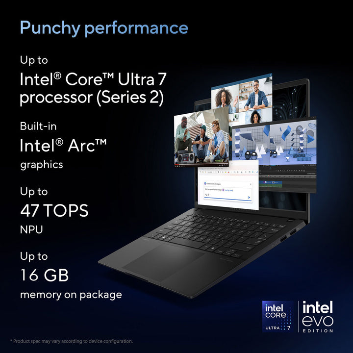 ASUS Vivobook S, Intel Core Ultra 7, 16GB RAM, 1TB SSD, 14 Inch OLED Laptop, S5406SA-QD006W