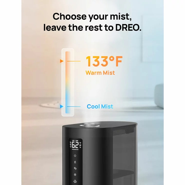 Dreo Smart Cool & Warm Ultrasonic Humidifier, DR-HHM003S-Black
