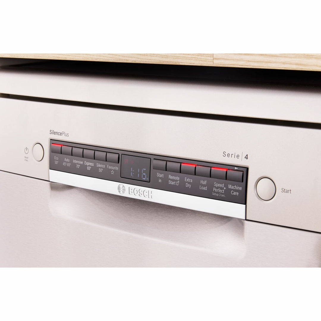 Bosch Series 4 SMS4EMI06G 14 Place Setting Dishwasher, B Rated in Inox