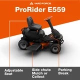 Yard Force ProRider E559 56V Ride-On Lawn Mower