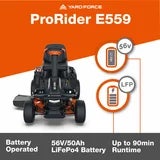 Yard Force ProRider E559 56V Ride-On Lawn Mower