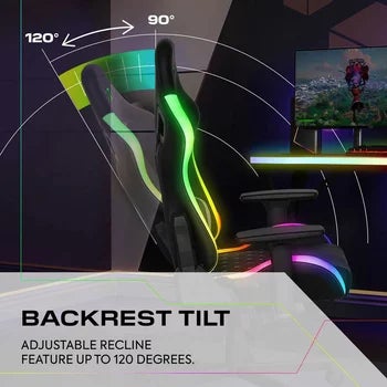 X Rocker Opal RGB Junior Gaming Chair with LED Lights