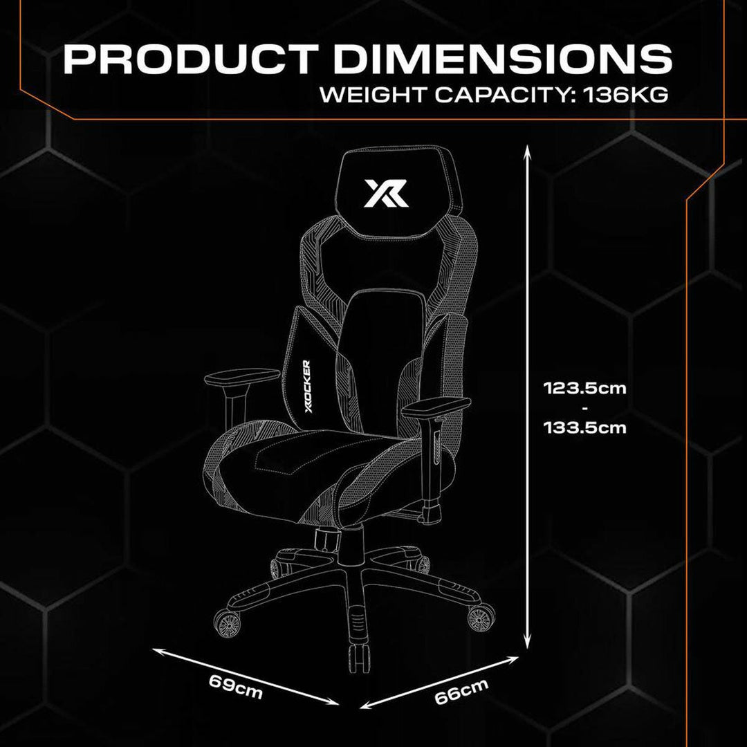 X Rocker Kunai RGB Gaming Chair with LED Lights