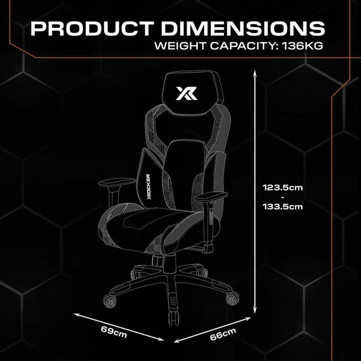 X Rocker Kunai RGB Gaming Chair with LED Lights