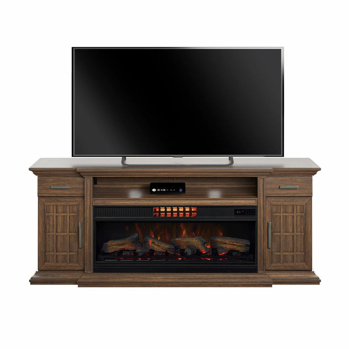 Tresanti Everett Media Mantel with ClassicFlame CoolGlow 2-in-1 Electric Fireplace & Fan