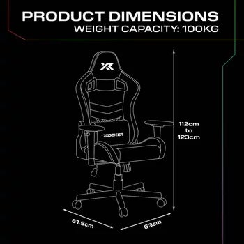 X Rocker Opal RGB Junior Gaming Chair with LED Lights