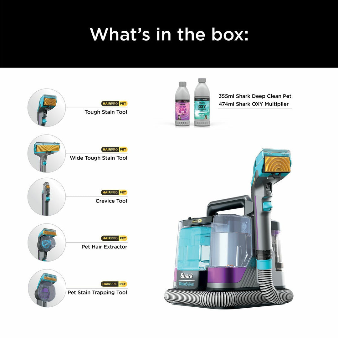 Shark StainStriker HairPro Pet Stain &amp; Spot Cleaner, PX250UKT