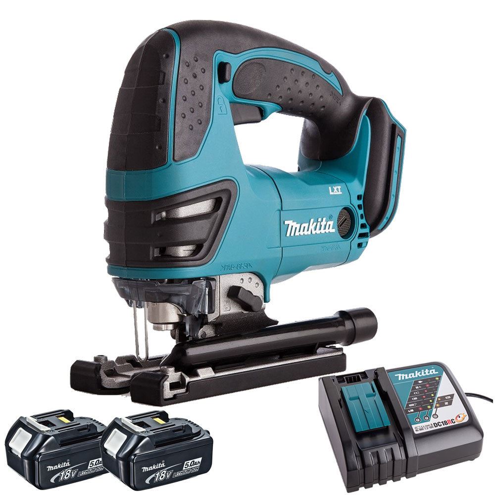 Makita DJV180Z 18V LXT Cordless Jigsaw with 2 x 5.0Ah Batteries &amp; Charger