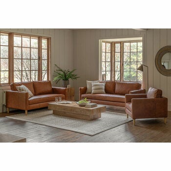 Gallery Osbourne Brown Leather Armchair
