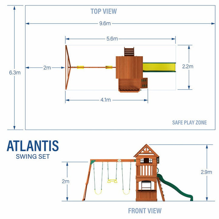 Backyard Discovery Atlantis Swingset Playcentre (3-10 Years)