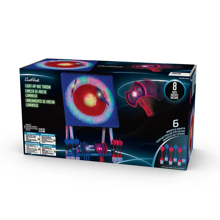Light Up Axe Throw Set with Throwing Darts