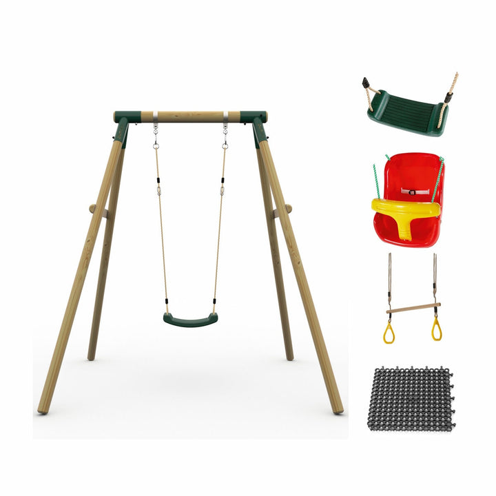 Plum Ultimate One Person Premium Wood Swing