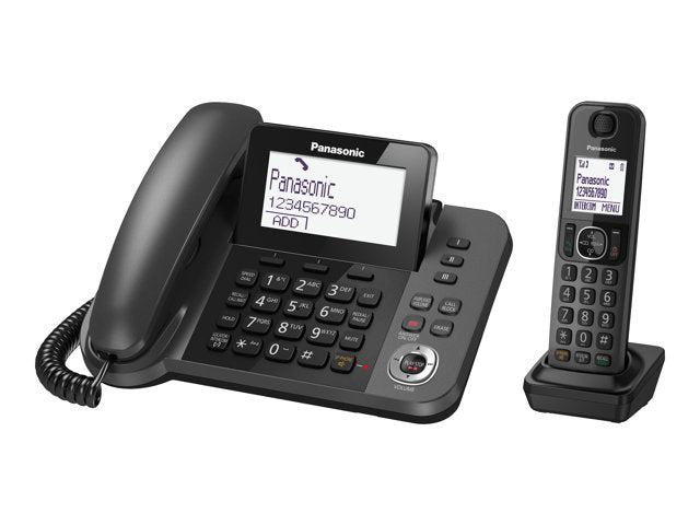 TieDex UK Panasonic KX-TGF320 - corded/cordless - answering system with caller ID - 3-way call capability