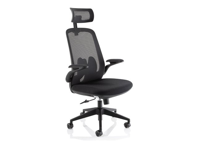 TieDex UK Dynamic Sigma - chair - fabric, mesh fabric - black