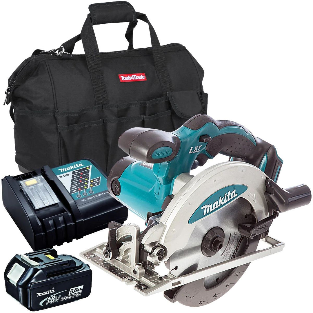 Makita DSS610Z 18V 165mm Cordless Circular Saw with 1 x 5.0Ah Battery Charger &amp; Bag