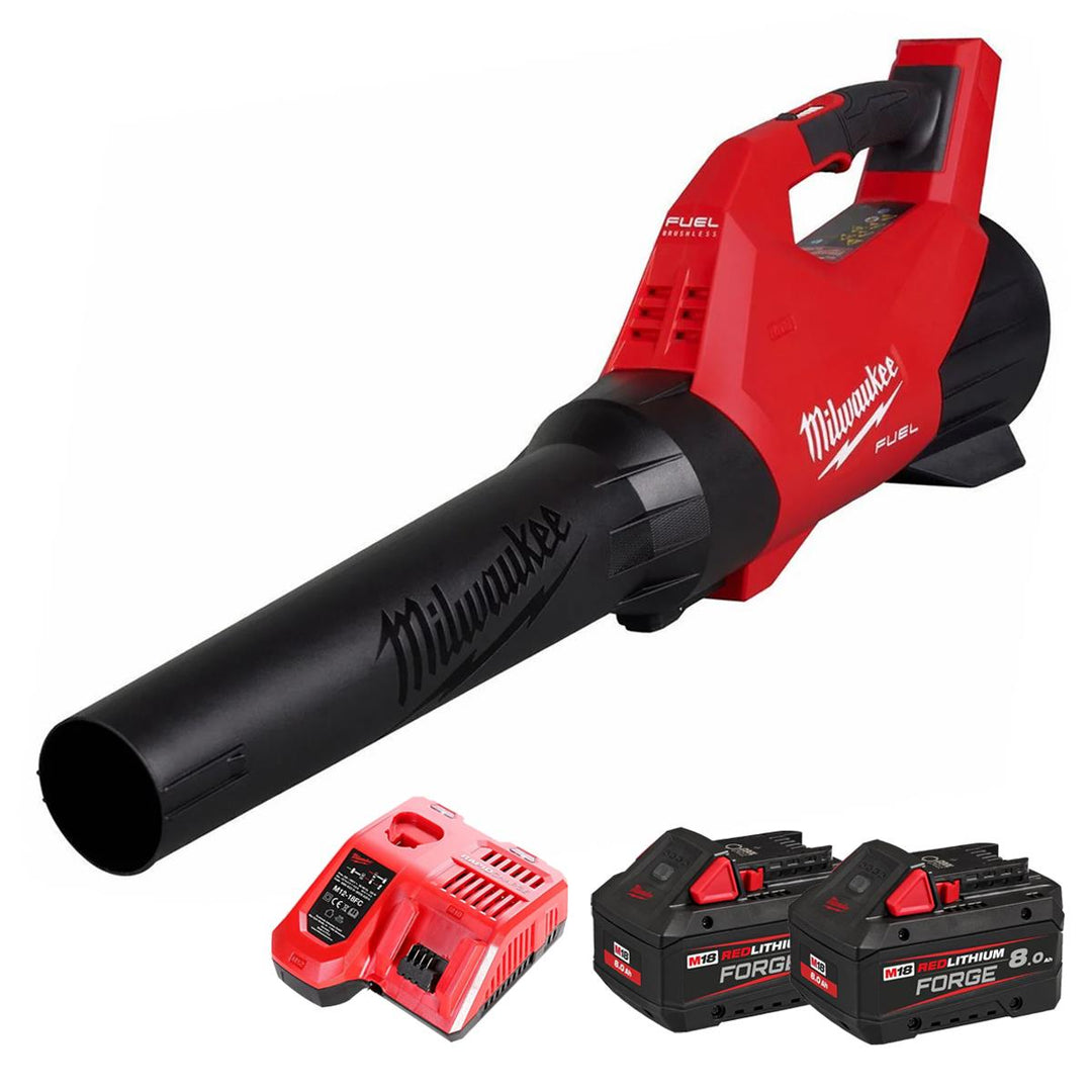Milwaukee M18FBLG3-802 18V Fuel Brushless Blower with 2 x 8.0Ah Battery &amp; Charger 4933499234