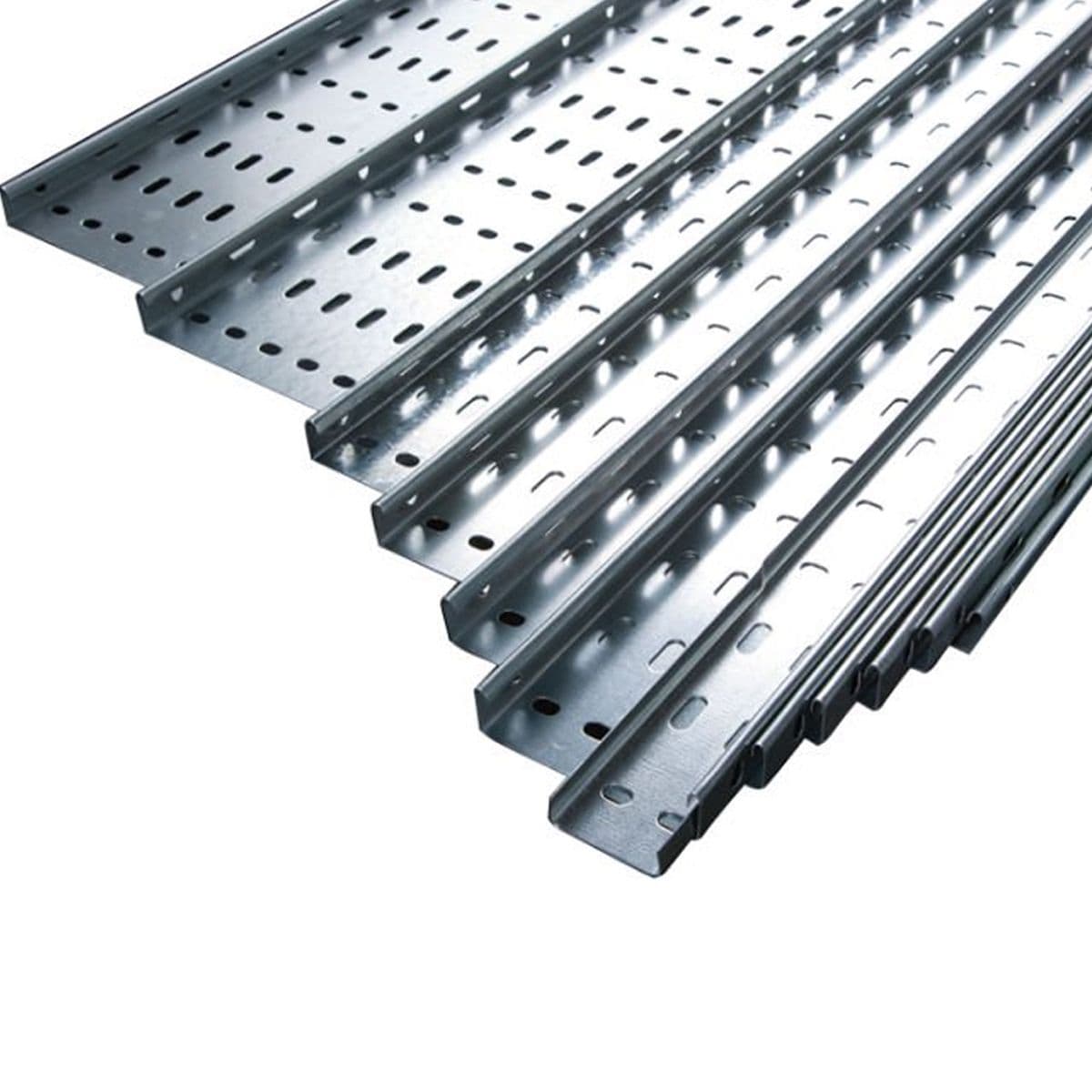 Unitstrut 3m Unistrut Return Flange Cable Tray 225mm (9") x 3m Medium Duty