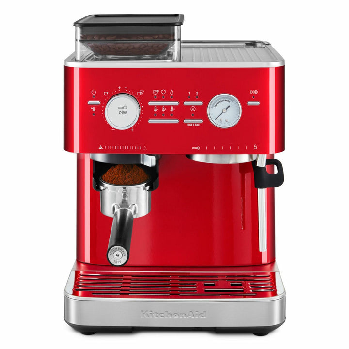 KitchenAid Semi Auto Espresso Machine With Burr Grinder, 5KES6551BCA