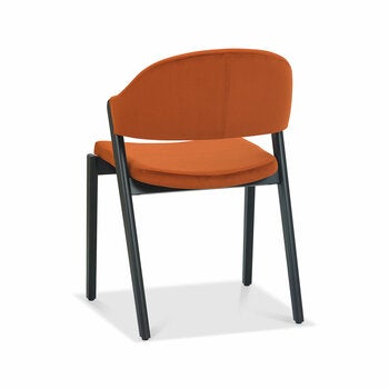Bentley Designs Camden Peppercorn Rust Velvet Dining Chair, 2 Pack