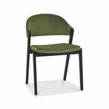 Bentley Designs Camden Peppercorn Cedar Velvet Dining Chair, 2 Pack