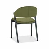 Bentley Designs Camden Peppercorn Cedar Velvet Dining Chair, 2 Pack
