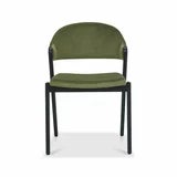 Bentley Designs Camden Peppercorn Cedar Velvet Dining Chair, 2 Pack