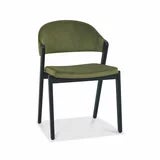 Bentley Designs Camden Peppercorn Cedar Velvet Dining Chair, 2 Pack