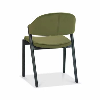 Bentley Designs Camden Peppercorn Cedar Velvet Dining Chair, 2 Pack