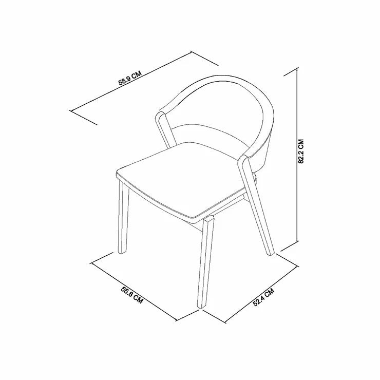 Bentley Designs Camden Peppercorn Grey Fabric Dining Chair, 2 Pack