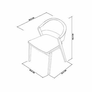 Bentley Designs Camden Peppercorn Light Grey Leather Dining Chair, 2 Pack
