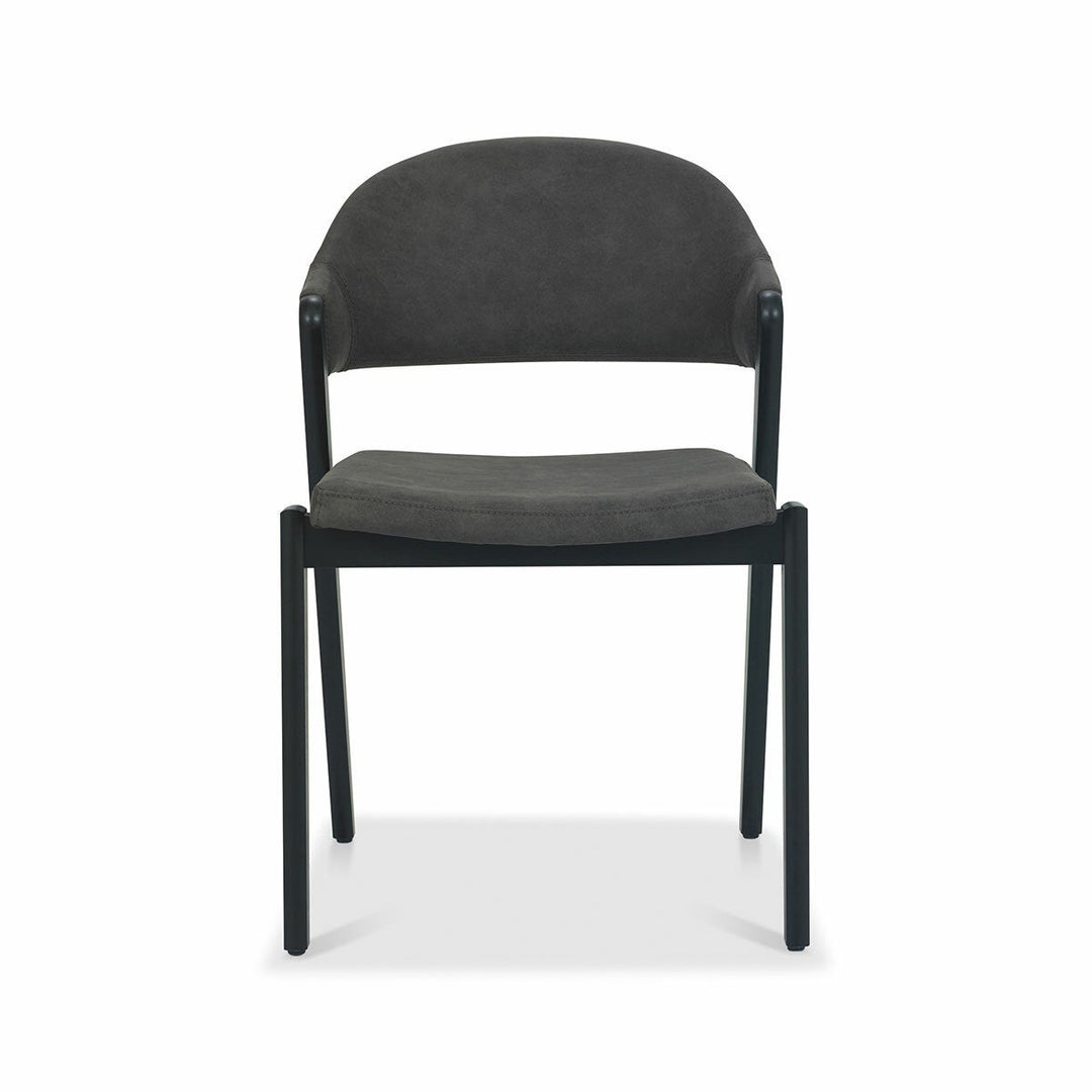 Bentley Designs Camden Peppercorn Grey Fabric Dining Chair, 2 Pack
