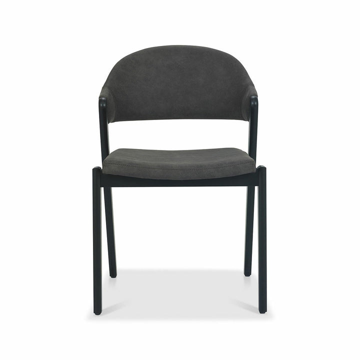 Bentley Designs Camden Peppercorn Grey Fabric Dining Chair, 2 Pack