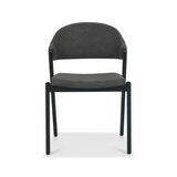 Bentley Designs Camden Peppercorn Grey Fabric Dining Chair, 2 Pack
