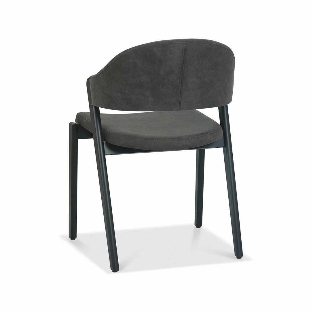 Bentley Designs Camden Peppercorn Grey Fabric Dining Chair, 2 Pack