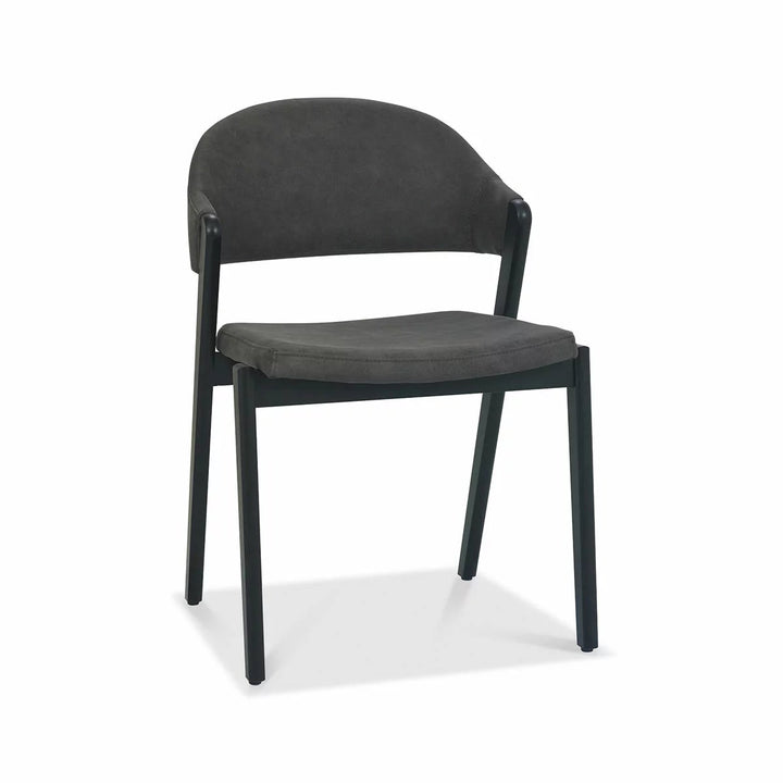 Bentley Designs Camden Peppercorn Grey Fabric Dining Chair, 2 Pack
