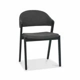 Bentley Designs Camden Peppercorn Grey Fabric Dining Chair, 2 Pack