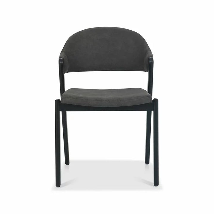 Bentley Designs Camden Peppercorn Grey Fabric Dining Chair, 2 Pack