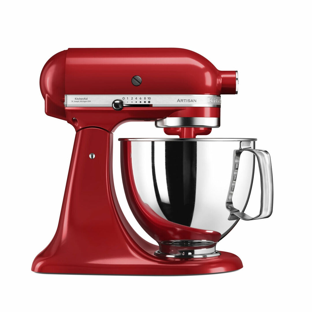KitchenAid Artisan Stand Mixer 4.8L Stainless Steel Bowl, Empire Red, 5KSM125BER
