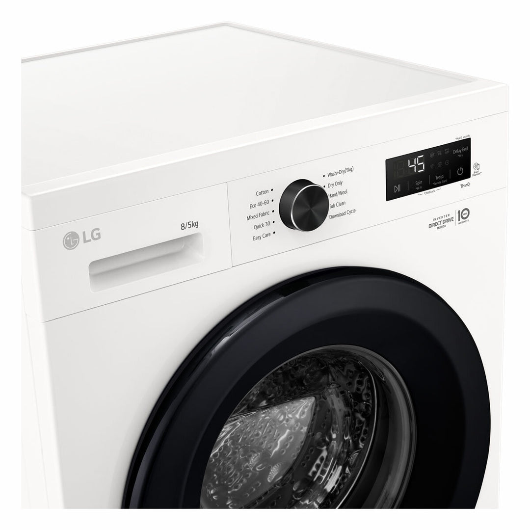 LG W4X1085NWK 8/5kg, Washer Dryer, E Rated in White