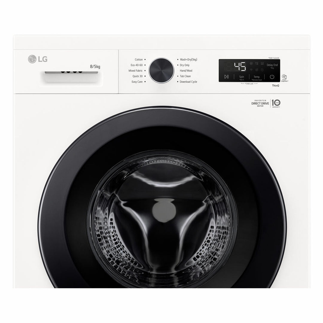 LG W4X1085NWK 8/5kg, Washer Dryer, E Rated in White